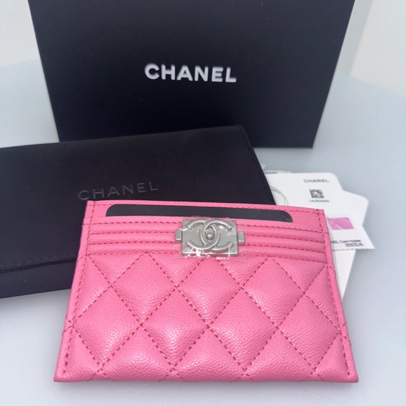 CHANEL Boy PINK Card Case BNIB - Picture 3 of 11